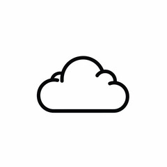 Wall Mural - single cloud icon illustration technology data computing concept vector design