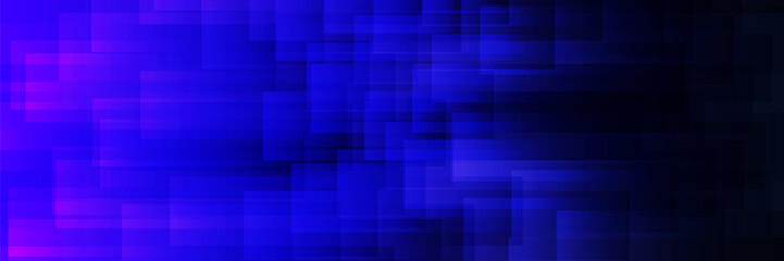 Wall Mural - abstract purple and dark blue overlaying geometric shapes pattern, futuristic vector background, lay