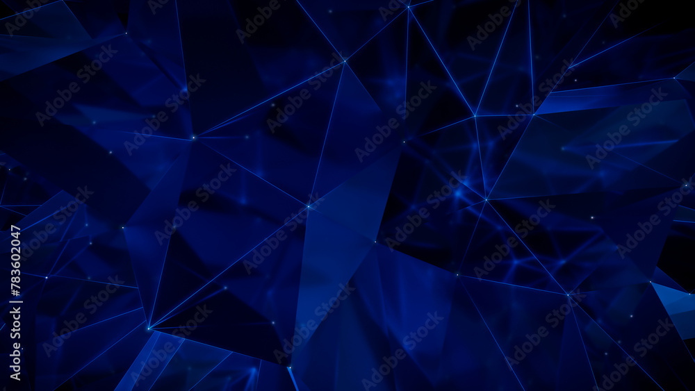 Futuristic, High Tech, Blue Background, with Network Lines. Digital ...