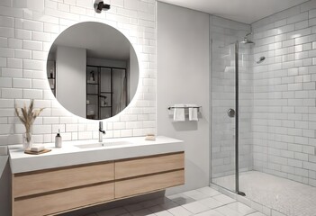 Canvas Print - modern bathroom interior