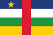 Central African Republic flag vector illustration. Central African Republic national flag.