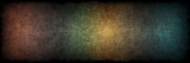 Wall Mural - colorful to black gradient colored parchment vintage old paper texture from Generative AI