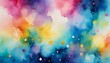 Gentle watercolor textures blend to form a dreamlike galaxy, offering a soft, imaginative background for creative projects and stock imagery.. AI Generation