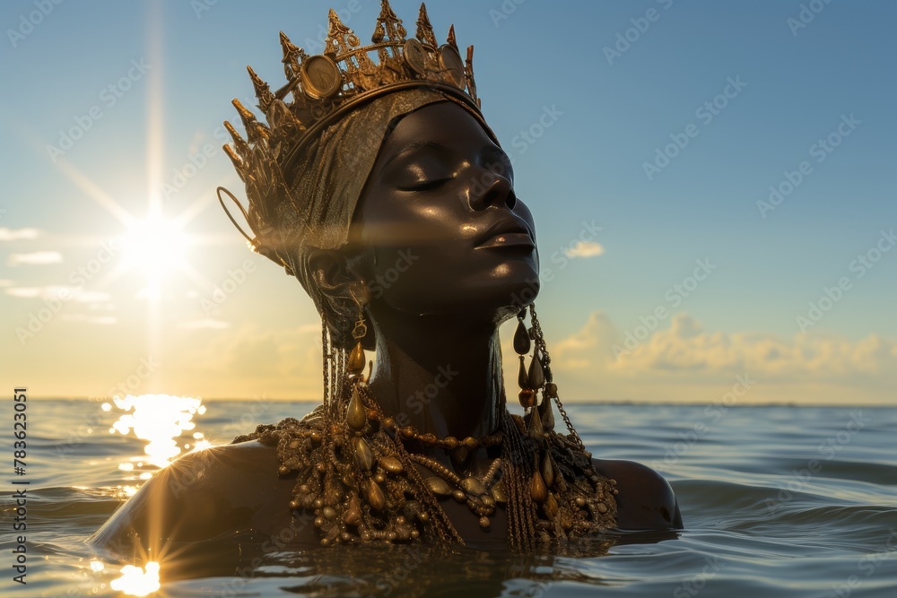 An image reflecting the powerful symbolism of migration, depicting an ...
