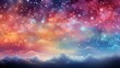 AI generated illustration of sky and clouds while stars twinkle in the distance