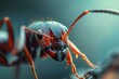 Hardworking Ant forest insect macro. Small bug. Generate Ai