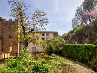 Wall Mural - Italia, Toscana, Firenze,  il giardino della Villa Bardini e panorama su Firenze.