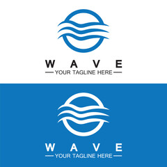 Wall Mural - Wave symbol vector illustration design