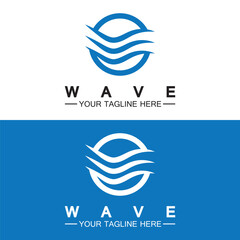 Wall Mural - Wave symbol vector illustration design