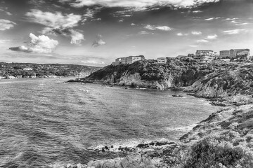 Canvas Print - View over the coast of Santa Teresa Gallura, Sassari, Italy