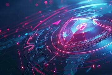 Cyber Security Ransomware Email Phishing Encrypted Technology, Digital Information Protected Secured