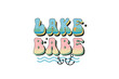Lake Babe Sublimation T shirt design