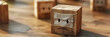   Wooden Cubes as Sentinels of Stories, Veiled in Protective Masks, Unveiling Layers of Sorrow and Intrigue,  Delving into the Depths of Wooden Cubes, Unraveling Tales of Concealment and Revealing Hid