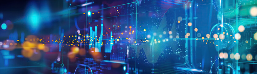 digital technology concept with technology light effect, abstract tech, innovation future data, inte