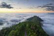 Beautiful natural in the morning on high mountion border of Thailand and Myamar, Chiang Mai Province, Thailand.