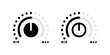Dial or control knob. Vector icons