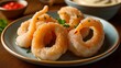  Deliciously crispy tempura shrimp ready to be savored