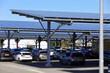 Panneau solaire parking Hypermarché