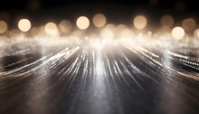Background With Abstract White And Silver Bokeh Lights 1