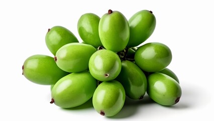 Wall Mural -  Fresh vibrant green pears ready for harvest