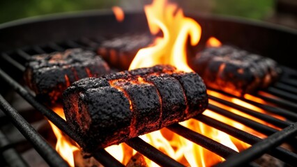 Poster -  Grilling to perfection with a fiery twist