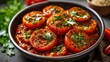  Deliciously roasted tomatoes with fresh herbs