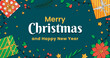 Christmas season celebration social media promo template