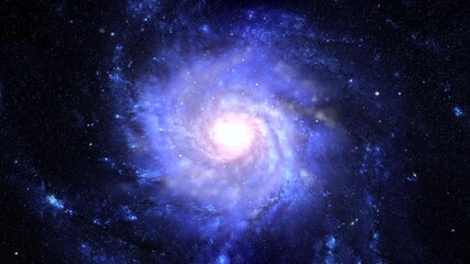 Wall Mural - spinning spiral galaxy power