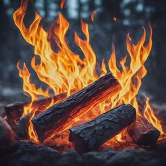 Wall Mural - campfire