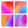 Vector abstracto. Un conjunto de gradiente de fondo, líquido de moda. Fondo luces. Brillante y multicolor.