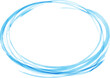 水彩の青い円の輪の背景素材01