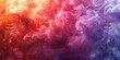 Abstract Colorful Smoke Swirling in Red, Blue, and Orange Hues on Black Background for Design Concept