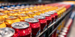 © Planetz - A closeup of cans, cold canned drinks