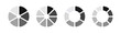 Set of vector loading icons. loading bar progress icon. Download progress. Loading status. Loading icons set. Load. load bar icons