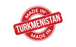 Made In Turkmenistan Rubber Stamp