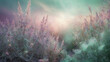 A whimsical abstract light effect texture in pastel shades of mint green, baby pink, and soft lavender, evoking the enchanting charm of a magical wonderland.