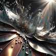 abstract background , Digital art, image created from cool metal, highly detailed