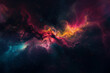 © mila103 - A colorful galaxy with a red and yellow spiral