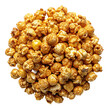 Pile of cheese popcorn on transparent background