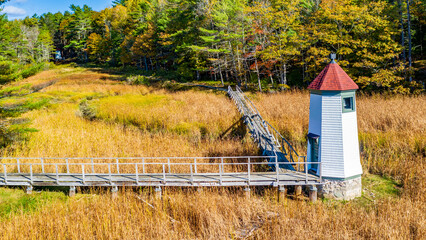 Wall Mural - Maine-Arrowsic-Doubling Point Light