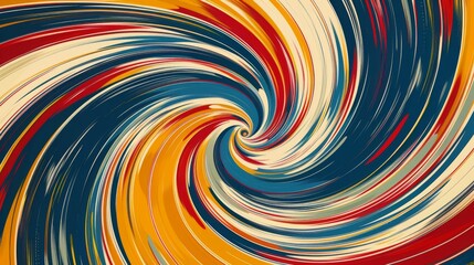 Wall Mural - Vibrant Abstract Swirl Pattern with Rich Color Palette