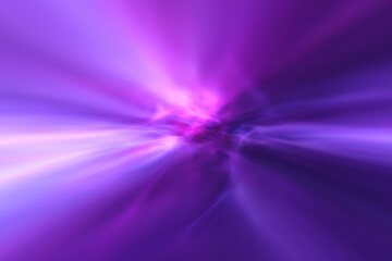 Wall Mural - abstract violet blue colored glowing nebula light illustration background.