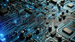 Sophisticated Technology Motherboard Circuitry Illustration
