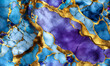 Background stone wall pattern marble floor design wallpaper abstract texture blue purple gold luxury