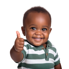 Cute baby has funny emotion and gesture transparent background