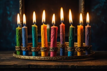 Canvas Print - candles on the table