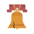 Liberty bell icon clipart avatar logotype isolated vector illustration