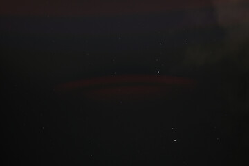 Wall Mural - beautiful night sky covered with stars during early moon phase