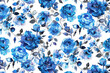 blue artistic flower watercolor background wallpaper