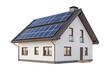 © K2Kstock - House with solar panels isolated  on a transparent background